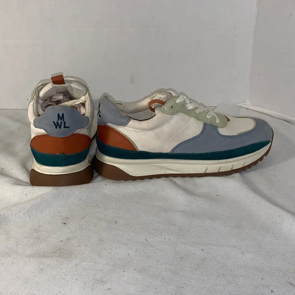 Madewell Low-Top Sneakers in White & Light Pink